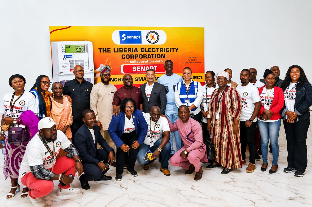 GOVERNMENT OF LIBERIA - SENAPT MANAGEMENT TEAM: OFFICIAL LAUNCH OF A SMART METERING PROJECT April 13, 2026